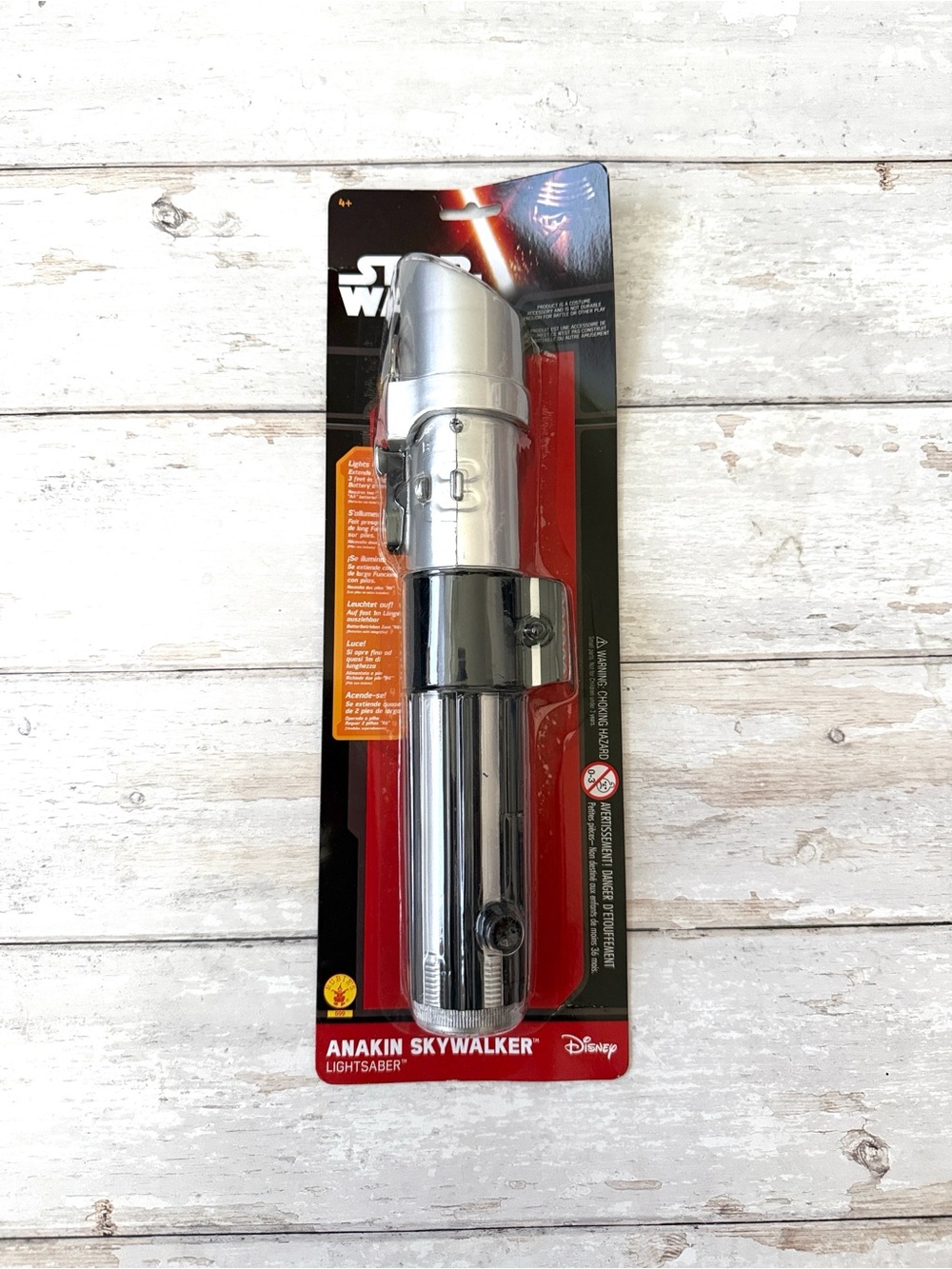 Star Wars Anakin Skywalker Red Orange Lightsaber Disney Lucas Films NEW